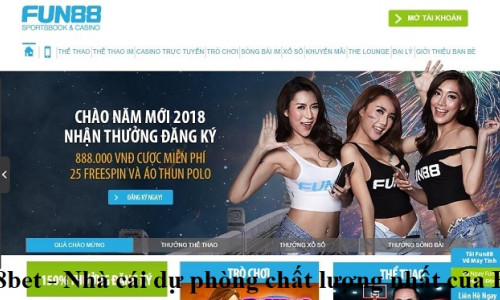 Fun88bet – Nhà cái dự phòng chất lượng nhất của Fun88