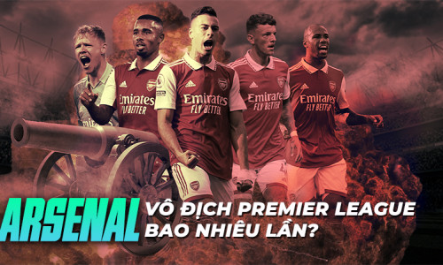 Câu lạc bộ bóng đá Arsenal vô địch Ngoại hạng Anh bao nhiêu lần?